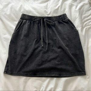 Women’s Mini Skirt Drawstring Cover Up Pockets